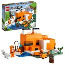 LEGO Minecraft The Fox Lodge House 21178 Animal Toys with Drowned Zombie...