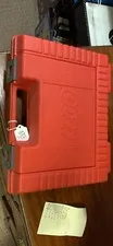 LEGO 15"x4"x12.5" Hard Red Plastic Storage Bin Carry Case VINTAGE W/ Random Legi
