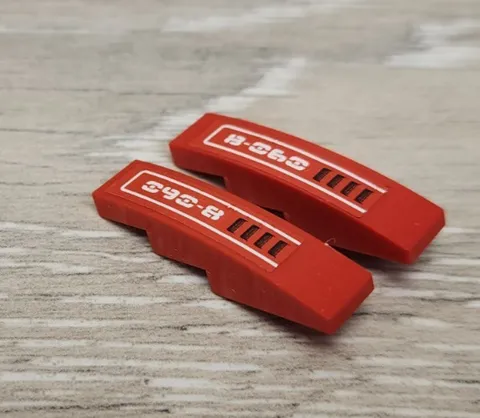 Lego 61678pb013L & 61678pb013R Slope Curved 4 x 1 with 8-060 Vents Pattern L & R