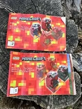 Lego 21106 Minecraft Micro World The Nether Building Instruction Manuals Only