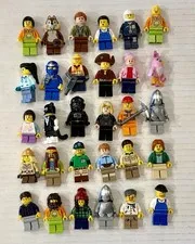 LEGO Minifigure Lot City Star Wars DC & Random Bulk Lot 6+ Oz 30 Minifigures