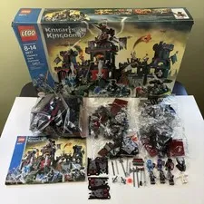 LEGO Knights Kingdom 8877 Vladek's Dark Fortress Incomplete w/ Box & Manual 2005