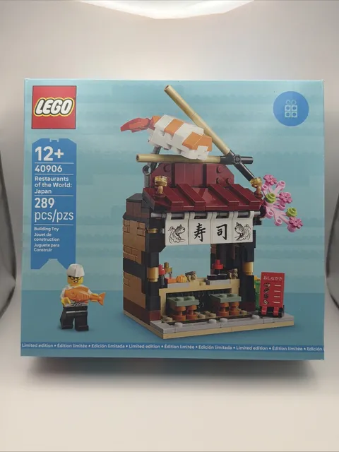 LEGO 40906 Restaurants Of The World Japan Sushi Restaurant GWP Set RETIRED New