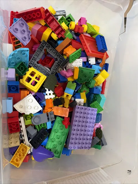 Huge Duplo Mega Blocks Lot! Over 15 Pounds, Cars, Figures, Animals. Pieces.