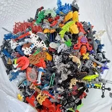 LEGO BIONICLE 6 Lb Lot Assorted Pieces Masks Parts Weapons Mixed Partial Figures