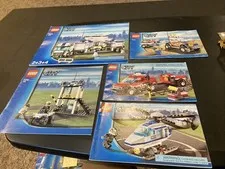 Lego City 7737 7942 7741 7743 (1-4) Police Command Center Manual Only Lot 04