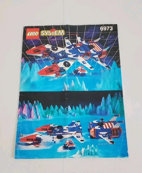 LEGO Space Deep Freeze Defender Set 6973 Instructions Manual Booklet Vintage 