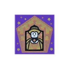 LEGO Harry Potter - Helga Hufflepuff Wizard Card  3068bpb1749 - Frog Tile [NEW]