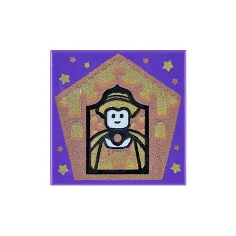 LEGO Harry Potter - Helga Hufflepuff Wizard Card  3068bpb1749 - Frog Tile [NEW]