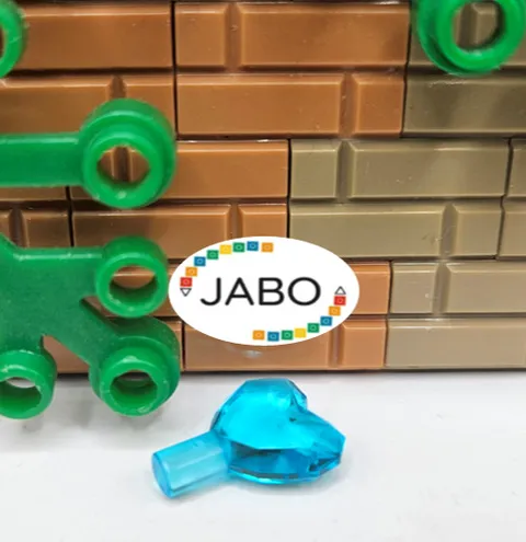 (S12/18/3) LEGO 15745 Rock 1x1 Jewel Heart Jewel Heart Trans-Light Blue