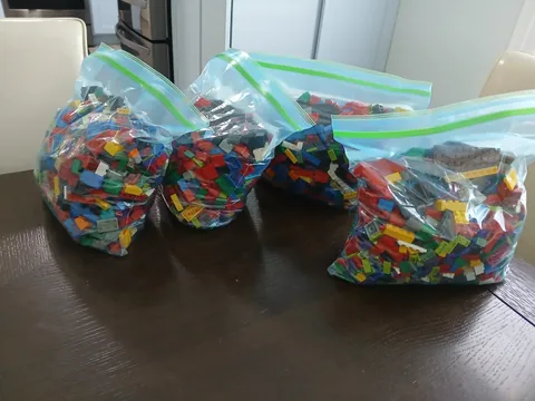 Bulk LEGO LOT 2 pound bag of Bricks, Blocks, Pieces, accessories 