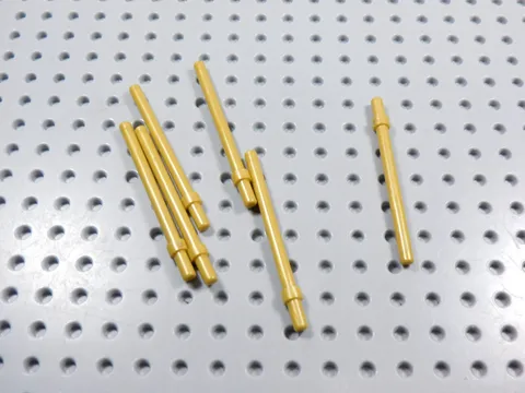 LEGO Lot of 6 Pearl Gold 6L Staffs Weapon Minifig BJ