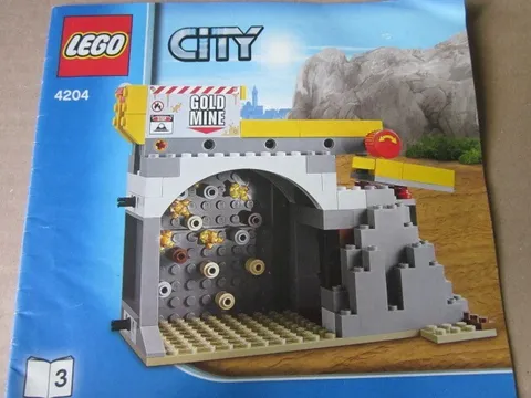 Lego Building Instructions Instruction City 4204 - 3 Gold Mine