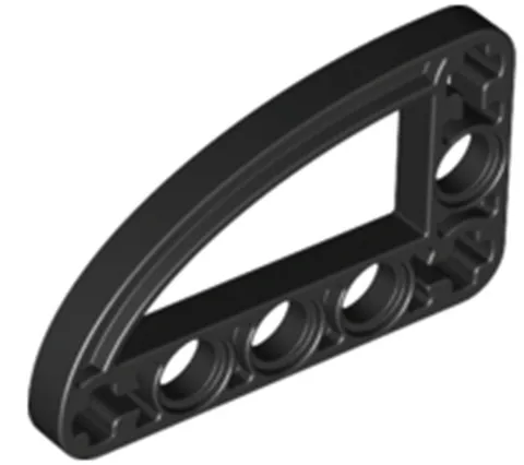 Lego Black TECHNIC Liftarm Mod L-Shape Quarter Ellipse Thin 3x5 Part 32250 T1