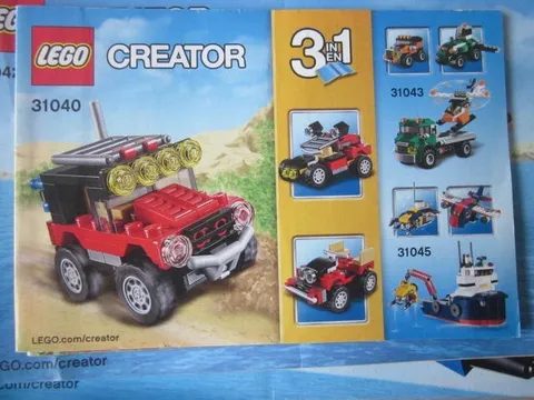 Lego Building Instructions Instruction Creator 31040, 3 in1