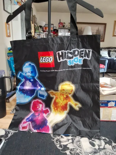 LEGO Hidden Side Vinyl Tote Bags Set of 2 Small And Large