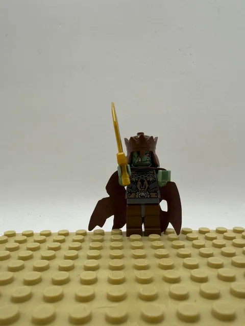 Lego Fantasy Era Troll King Minifigure (cas420) with Crown And Cape
