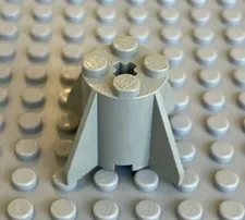 LEGO Classic Light Gray  Round Brick 2x2x2 With Rocket Fins