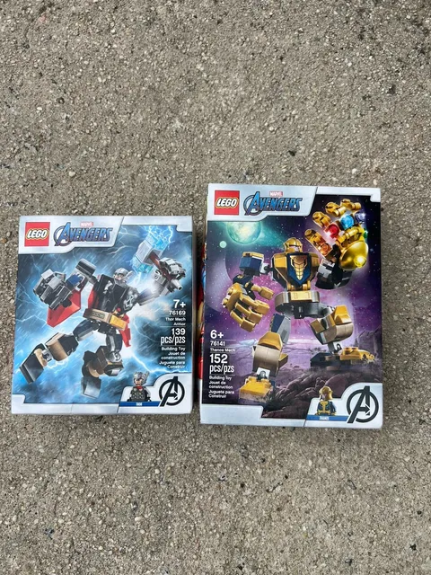 Marvel Avengers LEGO Set Bundle 76169 and 76141 Thanos And Thor Sealed