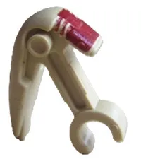 Lego Star Wars SECURITY BATTLE DROID Minifig HEAD Tan w/Dark Red Insignia D824