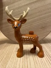 LEGO DUPLO Deer Adult Buck Animal Figure Brown 2012 2015