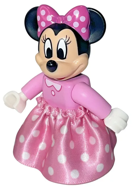 Lego Duplo Figure Disney Minnie Mouse w/ Pink Dress Replacement Minifigure