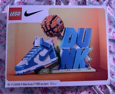 LEGO Icons Nike Dunk Set 43008 1180 Pieces Complete Set Boxed 2024
