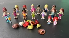 Lego Friends Minifigure Lot Of 15 Figures with bike and extras 