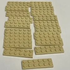 Lego 3795 Beige Replacement Parts Pieces Lot of 19