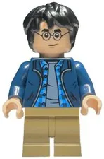 LEGO® Minifigure Harry Potter hp544 (Harry Potter - Dark Blue Open Jacket