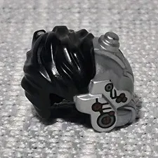 LEGO Minifigure Parts Lot 3pc Printed Hair, Head Stubble Face, Overalls Torso