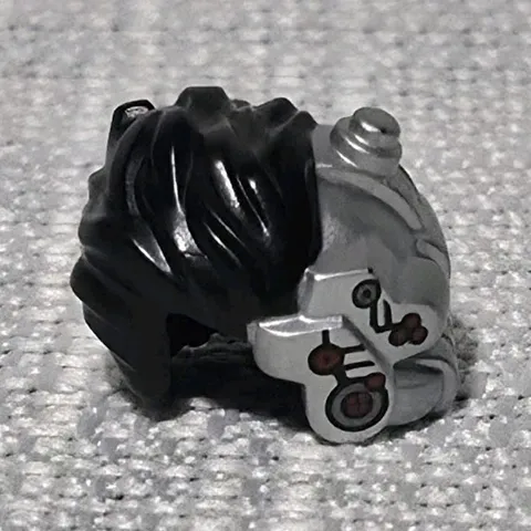 LEGO Minifigure Parts Lot 3pc Printed Hair, Head Stubble Face, Overalls Torso
