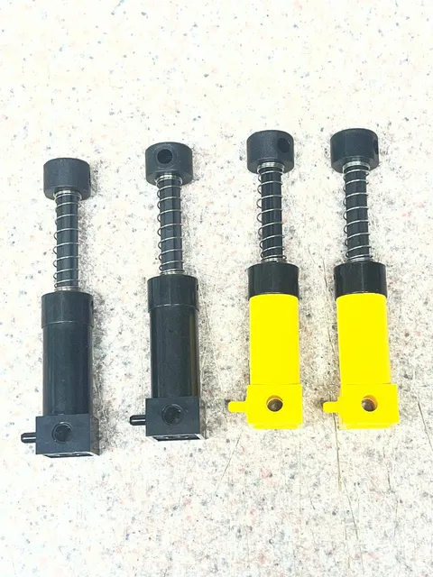 Lot Of 4 LEGO Pneumatic Cylinders 2797c02 Yellow & Black 8455 Back-Hoe Loader
