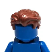 Lego - Minifigure Hair - Brown, Swept Back, Wavy