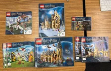 LEGO Lot 6 Harry Potter Manuals!