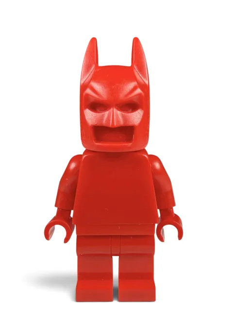 Official LEGO - Red Monochrome Prototype DC Batman Minifigure - Rare