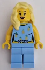 LEGO: Car Driver Female Pineapples Top (cty1660)