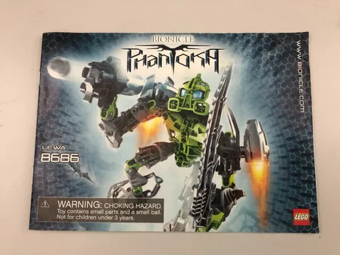 Lego Bionicle 8686 Phantoka Instruction Manual Good Condition
