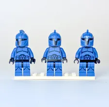LEGO Star Wars Senate Commando Lot x3 SW0244 + Captain Helmet Genuine LEGO