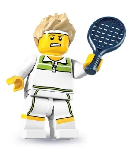 LEGO Tennis Ace Minifigure 8831 Series 7 New Sealed