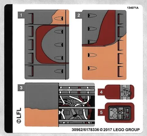 LEGO STICKER SHEET 75173 LUKE'S LANDSPEEDER from set New & Genuine