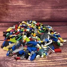 LEGO Building Brick Lot Mixed Bulk Parts Pieces 4.5 lbs with Mini Figures