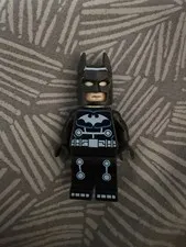 This is a LEGO Electro Suit Batman minifigure (SH0046), originally release 2012.