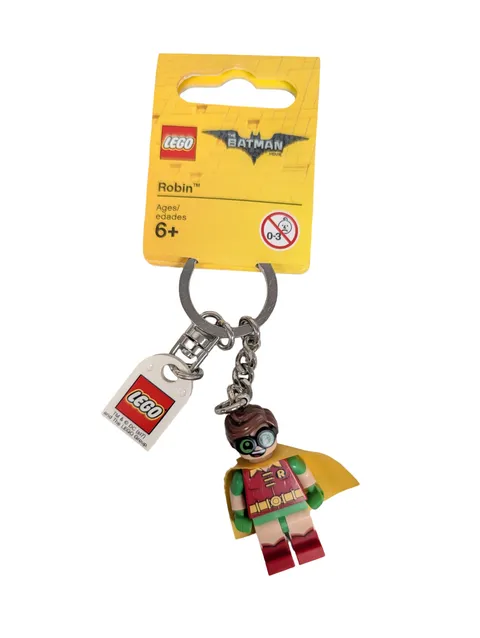 LEGO The Batman Movie Robin Key Chain 853634 Minifigure Tag Keyring Retired New