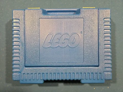 Vintage 1984 LEGO Blue Storage Carrying Case *Cleaned* 