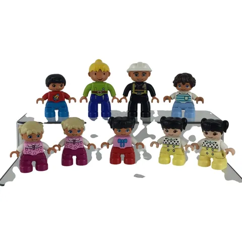 LEGO Duplo Figure Lot 9 piece Town People Construction Kids Twins People