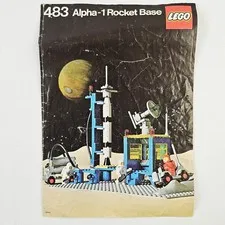 Lego Space Alpha-1 Rocket Base (483) Instruction Booklet Only 1979 Vtg