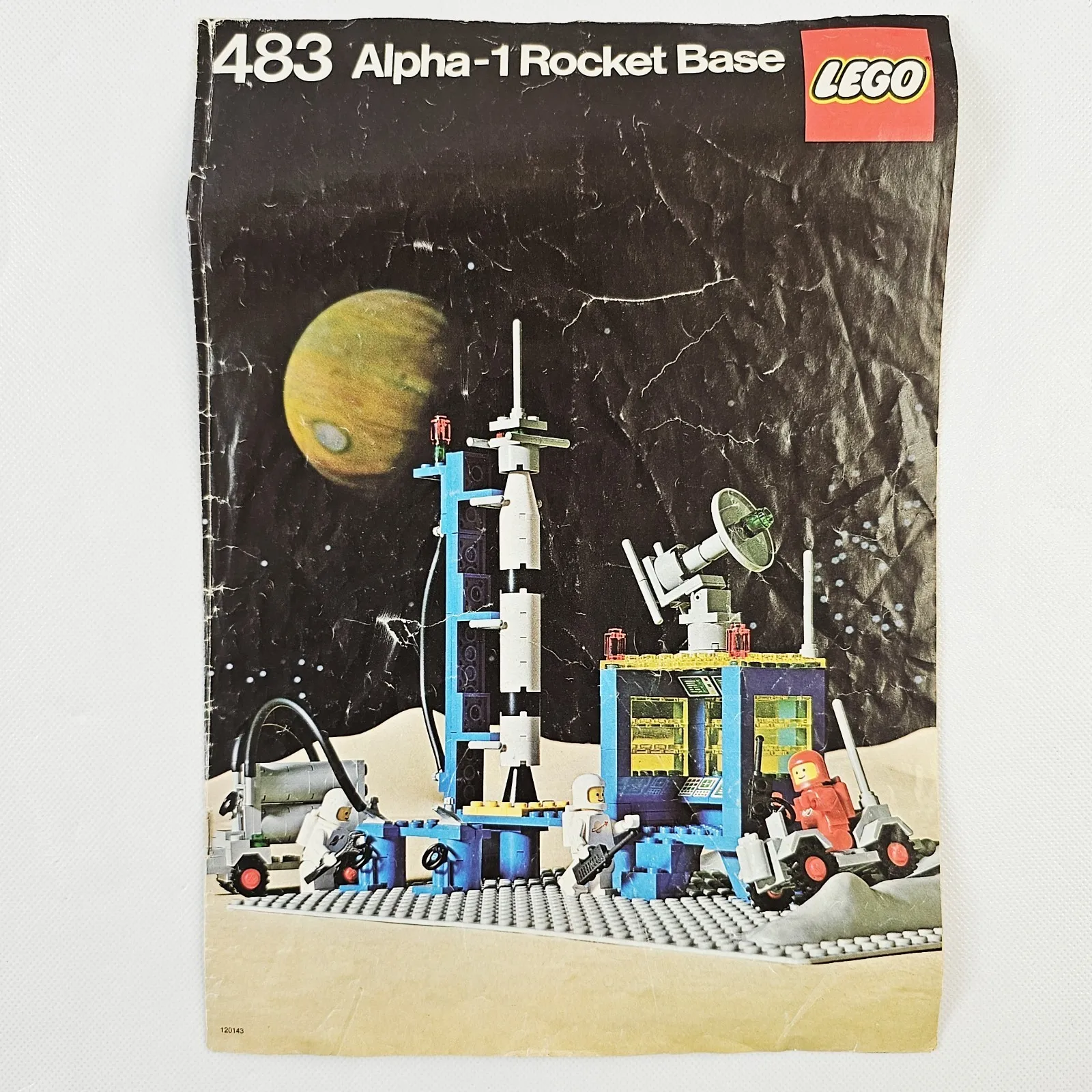 Lego Space Alpha-1 Rocket Base (483) Instruction Booklet Only 1979 Vtg