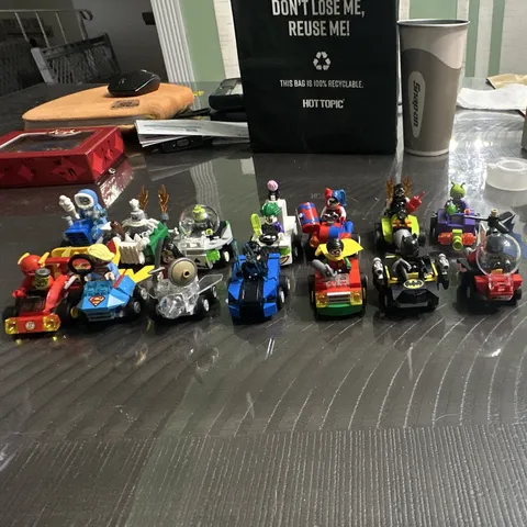 LEGO Mighty Micros DC Comics Super Heroes 14 Minifigure Vehicles Lot