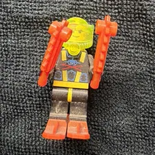 LEGO Aquazone Diver Minifigure Black Suit w/ Trans-Neon Green Visor Flippers